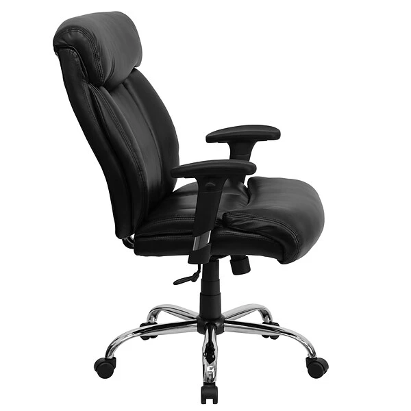 Flash Furniture HERCULES Series Ergonomic LeatherSoft Swivel Big & Tall Executive Office Chair, Black (GO1235BKLEAA) - Image 4