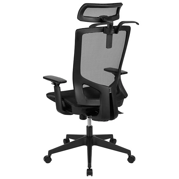 Flash Furniture Layla Ergonomic Mesh Swivel Office Chair, Black (H28091KYBK) - Image 7