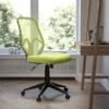 Flash Furniture Salerno Series Armless Ergonomic Mesh Swivel High Back Office Chair, Green (GOWY193AGN)