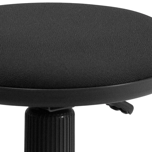 Flash Furniture Fabric Ergonomic Stool With Foot Ring, Black (WL905DG) - Image 6