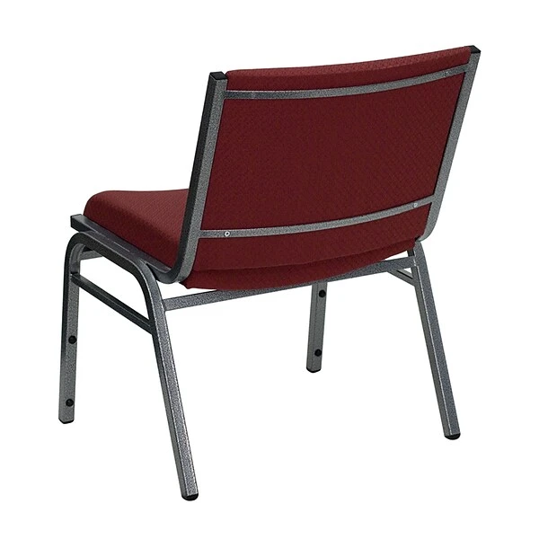 Flash Furniture Hercules Series 1000lb Capacity Big And Tall Extra-Wide Fabric Stack Chair; Burgundy - Image 5