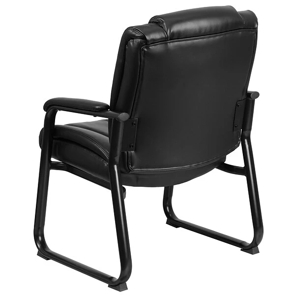 Flash Furniture Leather Guest Chair, Black (GO2138) - Image 6