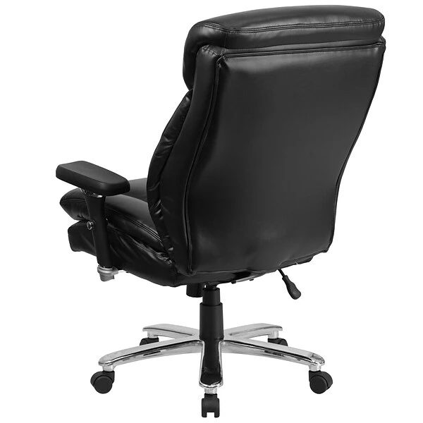 Flash Furniture HERCULES Series Ergonomic LeatherSoft Swivel 24/7 Intensive Use Big & Tall Office Chair, Black (GO2085LEA) - Image 6