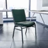Flash Furniture HERCULES 3'' Thick Padded Stack Chairs, Dark Green