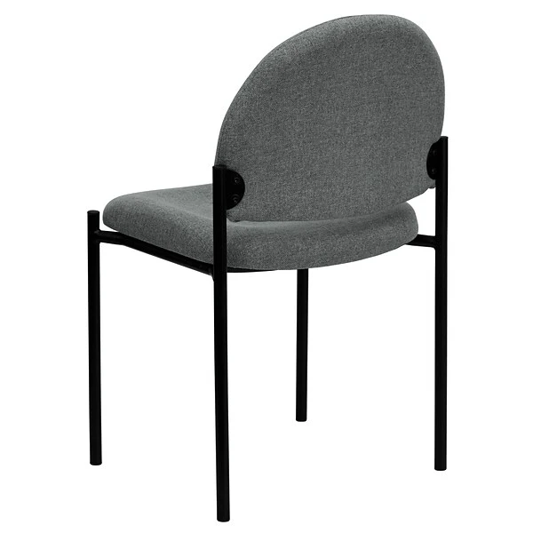 Flash Furniture Fabric Stackable Steel Side Chairs (BT5151GY) - Image 6
