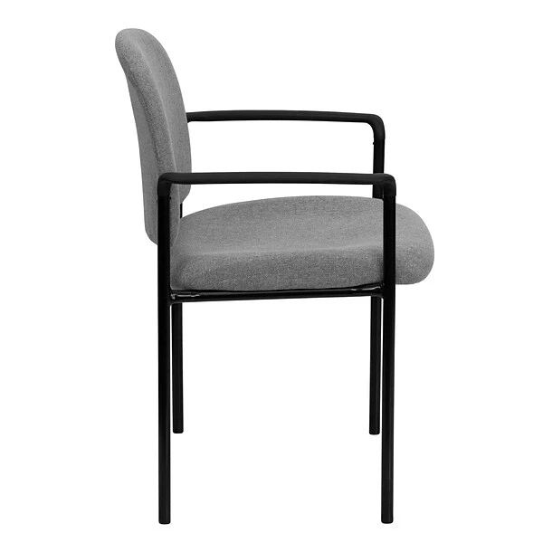 Flash Furniture Fabric Stackable Steel Side Chairs W/Arms (BT5161GY) - Image 8