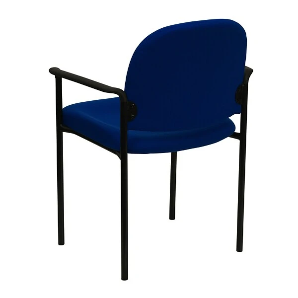 Flash Furniture Fabric Stackable Steel Side Chairs W/Arms (BT5161NVY) - Image 6