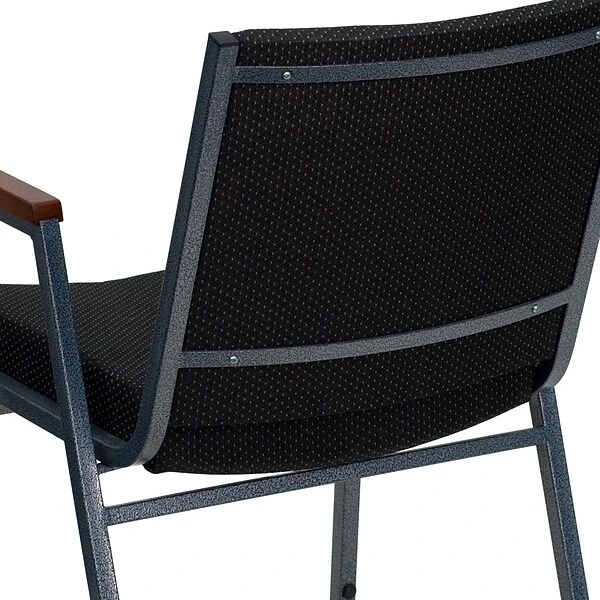 Flash Furniture HERCULES 4/Pack 3'' Thick Padded Stack Chairs W/Arms (4XU60154BK) - Image 8
