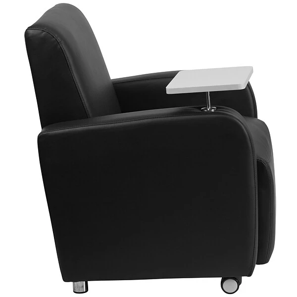 Flash Furniture Leather Guest Chair, Black (BT8217BKCS) - Image 6