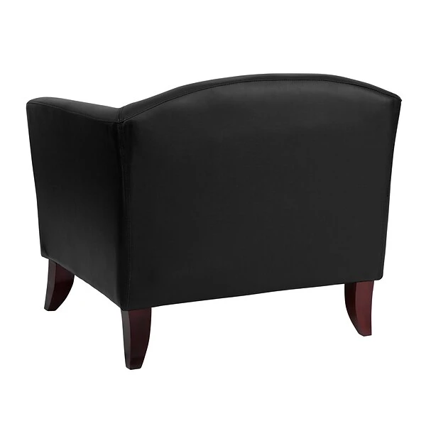 Flash Furniture Hercules Wood/Veneer Accent Chair, Black (1111BK) - Image 6