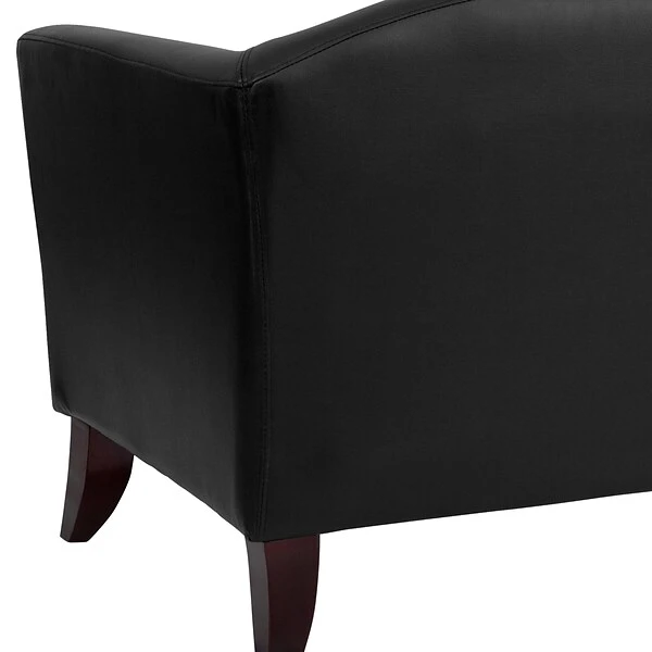 Flash Furniture Hercules Wood/Veneer Accent Chair, Black (1111BK) - Image 7
