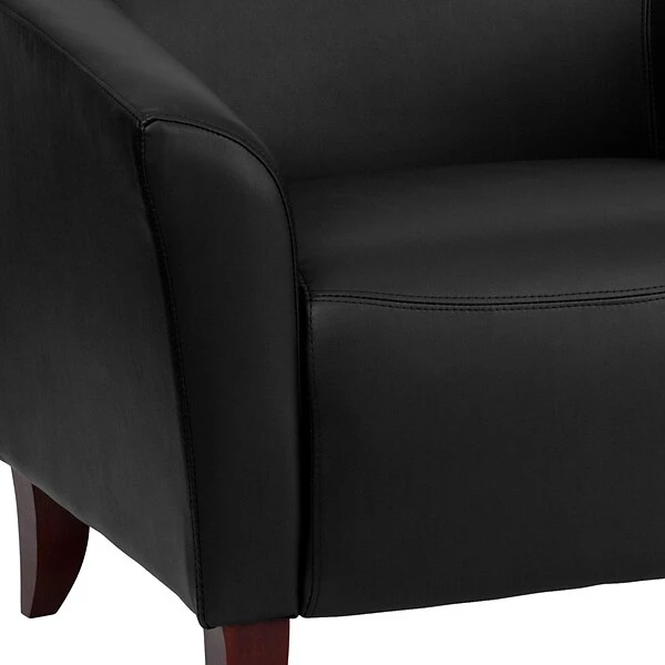 Flash Furniture Hercules Wood/Veneer Accent Chair, Black (1111BK) - Image 8