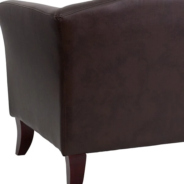 Flash Furniture Hercules Wood/Veneer Guest Chair, Brown (1111BN) - Image 7