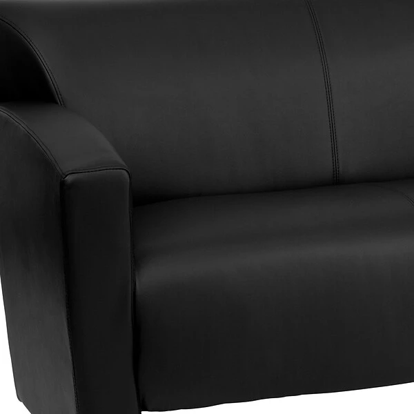 Flash Furniture HERCULES Majesty Series 68.5" LeatherSoft Sofa, Black (2223BK) - Image 8