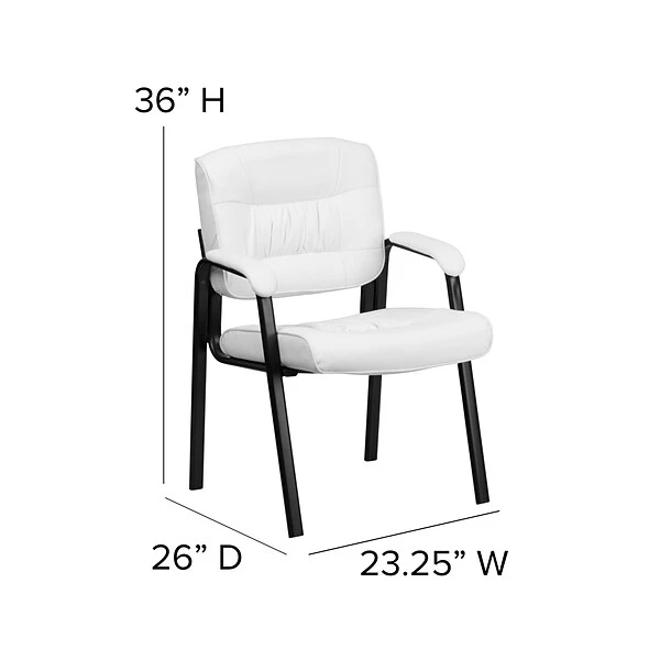 Flash Furniture Metal Guest Chair, Black (BT1404WH) - Image 5