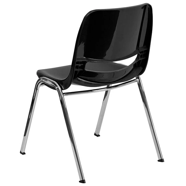 Flash Furniture HERCULES Plastic Student/School Chair, Black (RUT-18-BK-CHR-GG) - Image 6