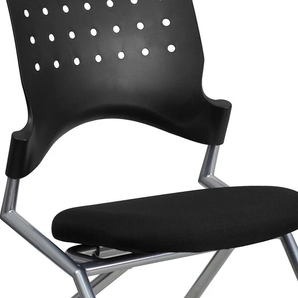 Flash Furniture Fabric Padded Mobile Nesting Chair, Black, 2/Pack - Image 7