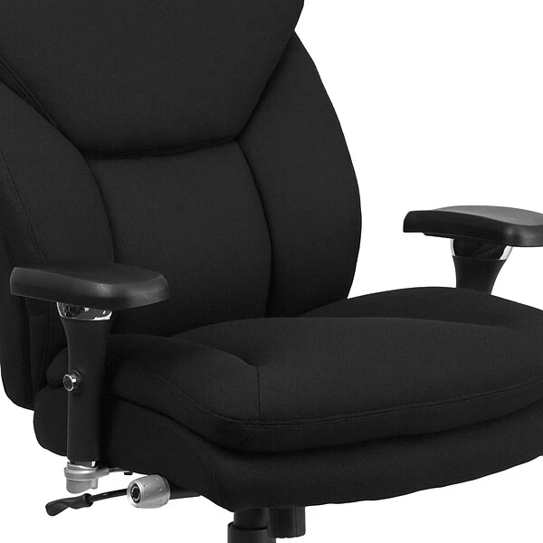 Flash Furniture HERCULES Series Ergonomic Fabric Swivel 24/7 Intensive Use Big & Tall Office Chair, Black (GO2085) - Image 8