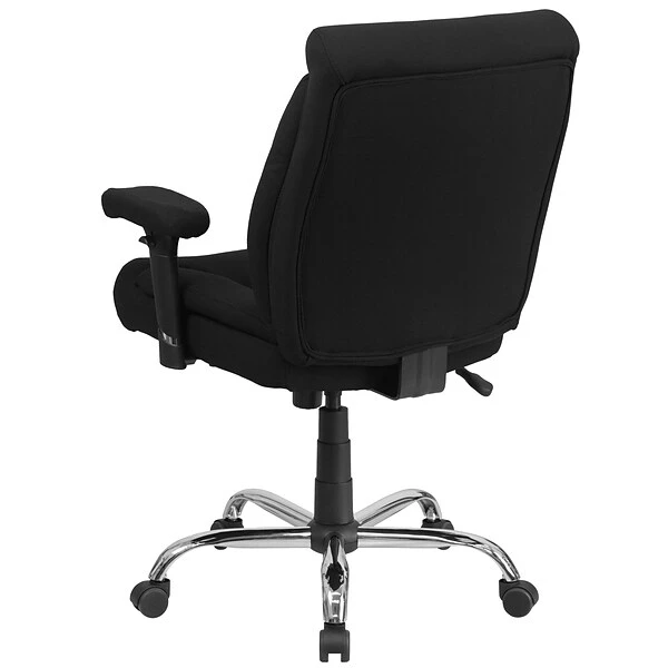 Flash Furniture HERCULES Series Ergonomic Fabric Swivel Big & Tall Tufted Task Office Chair, Black (GO2073F) - Image 7