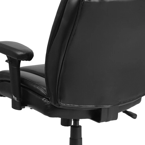 Flash Furniture HERCULES Series Ergonomic LeatherSoft Swivel Big & Tall Task Office Chair, Black (GO2132LEA) - Image 8