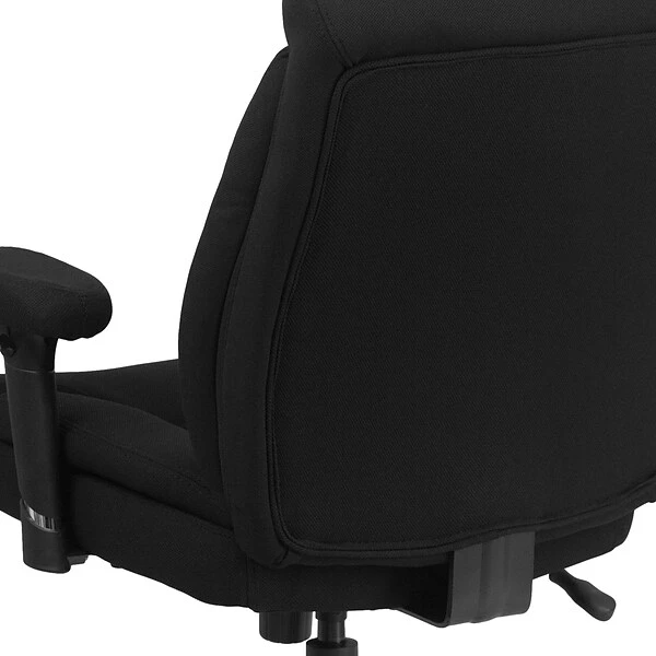 Flash Furniture HERCULES Series Ergonomic Fabric Swivel Big & Tall Tufted Task Office Chair, Black (GO2073F) - Image 8