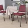 Flash Furniture HERCULES Traditional Metal Stacking Banquet Chair, Silver Vein Frame 4/Pack (FDBHF2BYVYL)