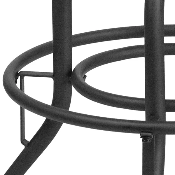 Flash Furniture Rustic LeatherSoft Counter Height Swivel Stool, Black (ETBR542224) - Image 5