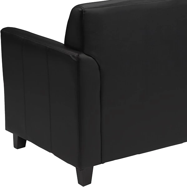Flash Furniture HERCULES Diplomat Series 52" LeatherSoft Loveseat, Black (BT8272BK) - Image 8