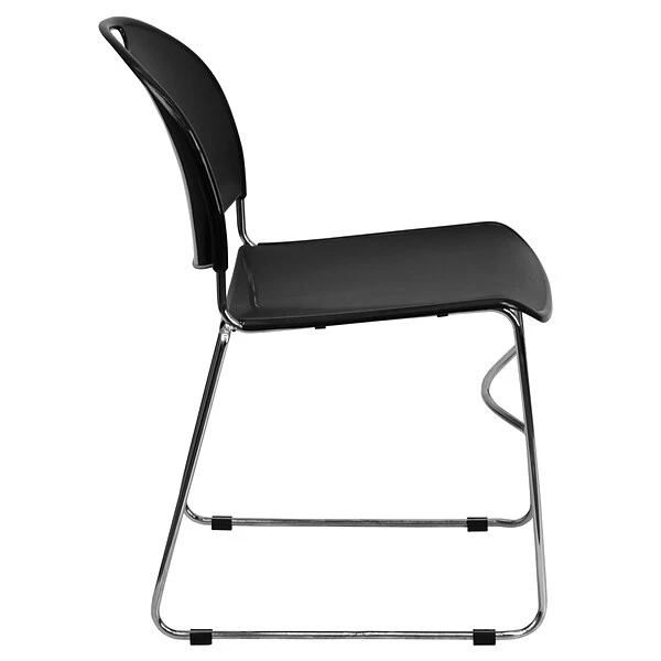 Flash Furniture Hercules™ Stacking Chair, Fabric, Black, Seat: 17.6"W X 17.4"D, Back: 17.625"W X 15.5"H - Image 6