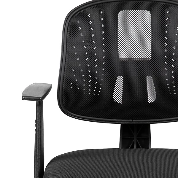 Flash Furniture Flash Fundamentals Ergonomic Mesh Swivel Mid-Back Task Office Chair, Black (LF134ABK) - Image 8