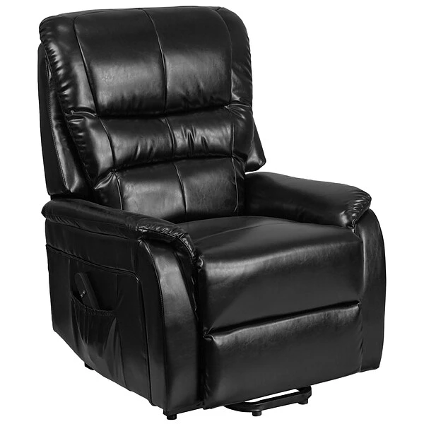 Flash Furniture LeatherSoft Power Lift Recliner, Black (CH153062LBKLEA) - Image 6