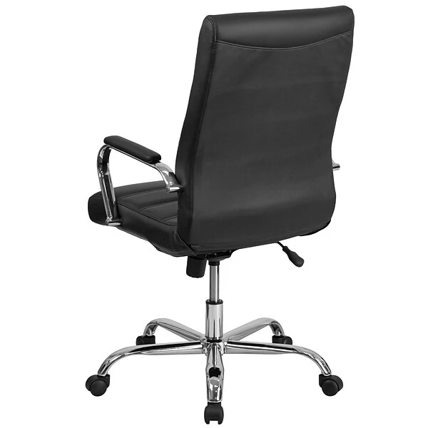 Flash Furniture Whitney Ergonomic LeatherSoft Swivel High Back Executive Office Chair, Black/Chrome (GO2286HBK) - Image 7