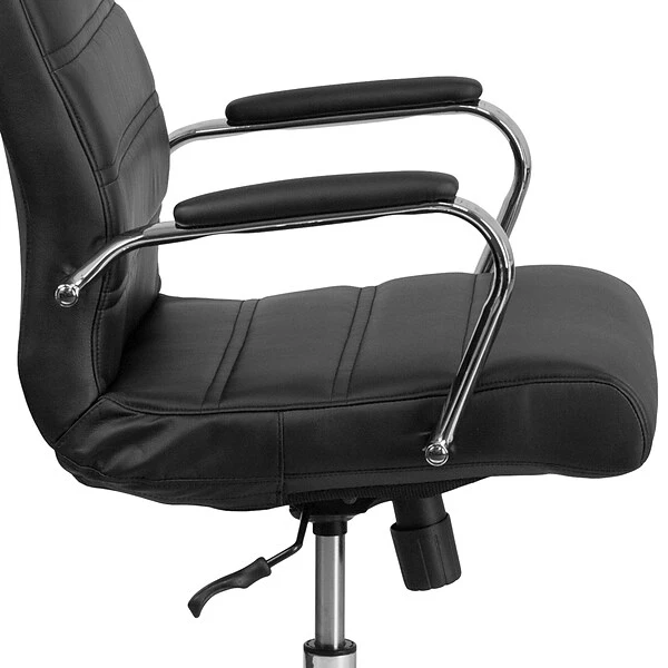 Flash Furniture Whitney Ergonomic LeatherSoft Swivel High Back Executive Office Chair, Black/Chrome (GO2286HBK) - Image 8