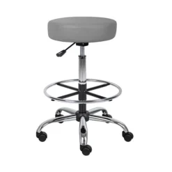 Boss Caressoft Medical/Drafting Stool, Grey (B16240-GY)