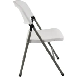 Advantage White Poly Folding Chair, Oversized (FCIM-WG)