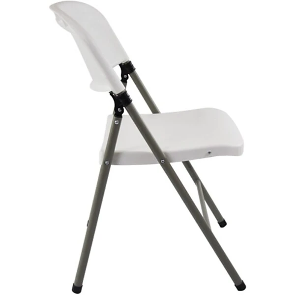 Advantage White Poly Folding Chair, Oversized (FCIM-WG)