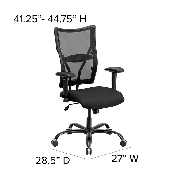 Flash Furniture HERCULES Series Ergonomic Mesh Swivel Big & Tall Executive Office Chair, Black (WL5029SYGA) - Image 6