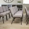 Flash Furniture Fabric Church Chair (FD-CH0221-4-SV-GYDOT-GG)