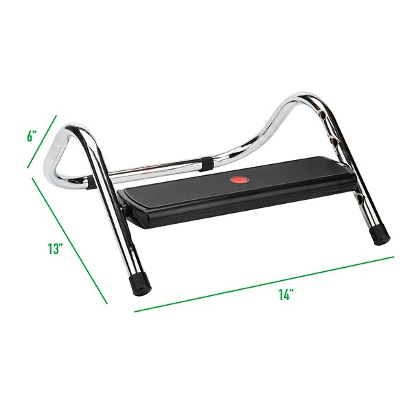 Mind Reader Harmony Collection Mind Reader Footrests, Black (FOUREST-BLK) - Image 2