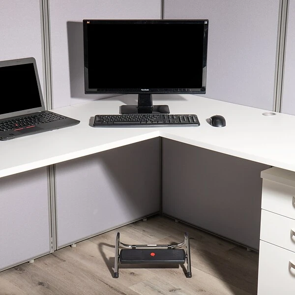 Mind Reader Harmony Collection Mind Reader Footrests, Black (FOUREST-BLK) - Image 3