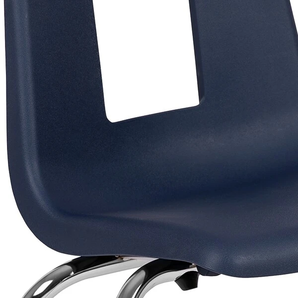 Flash Furniture Mickey Advantage Plastic/Steel Student Stacking Chair, Navy, 4/Pack (ADVSSC16NAVY) - Image 4