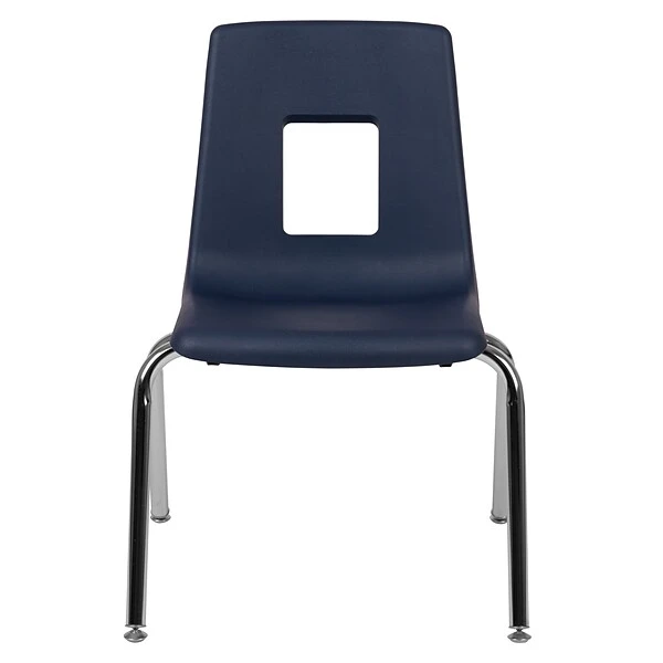 Flash Furniture Mickey Advantage Plastic/Steel Student Stacking Chair, Navy, 4/Pack (ADVSSC16NAVY) - Image 7