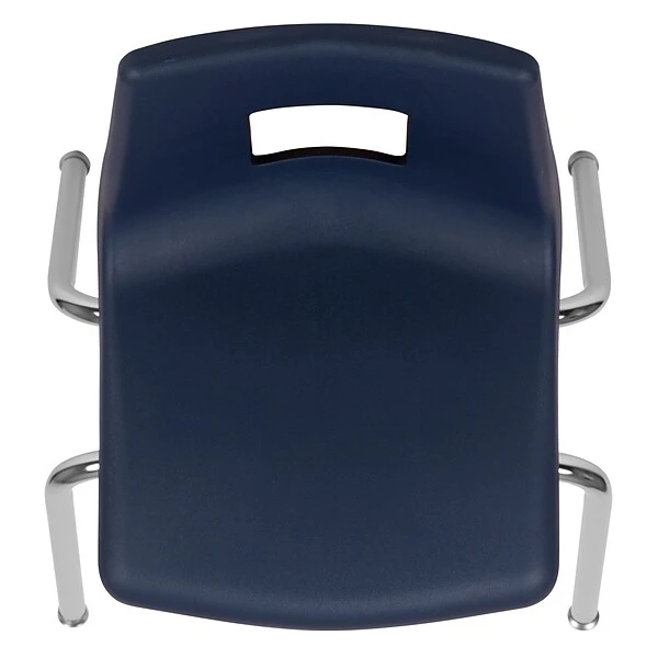 Flash Furniture Mickey Advantage Plastic/Steel Student Stacking Chair, Navy, 4/Pack (ADVSSC16NAVY) - Image 8