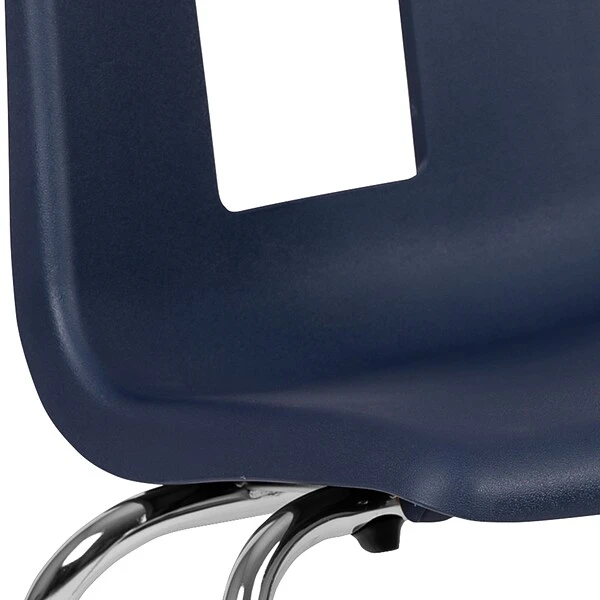 Flash Furniture Mickey Advantage Plastic/Steel Student Stacking Chair, Navy, 4/Pack (ADVSSC18NAVY) - Image 4
