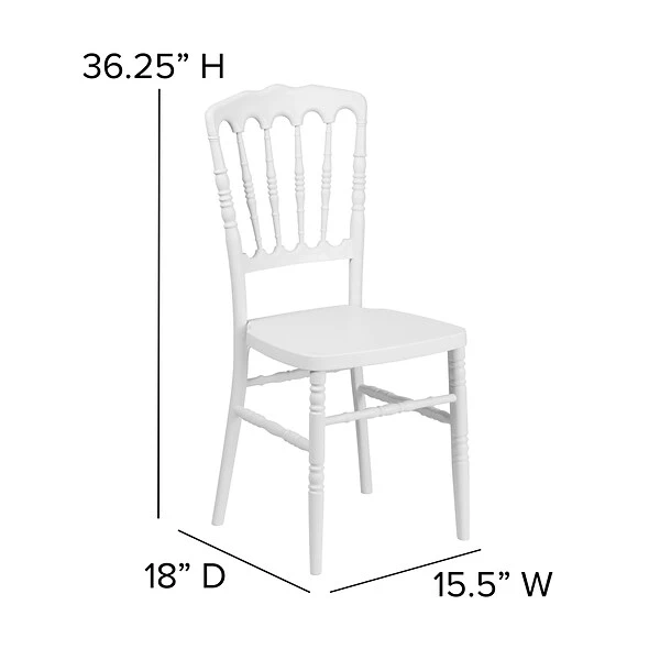 Resin Stacking Napoleon Chair (LELMONWH) - Image 5