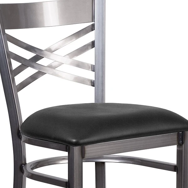 Flash Furniture Traditional Vinyl Restaurant Barstool With Back, Black (XU6F8BCLBARBLKV) - Image 7