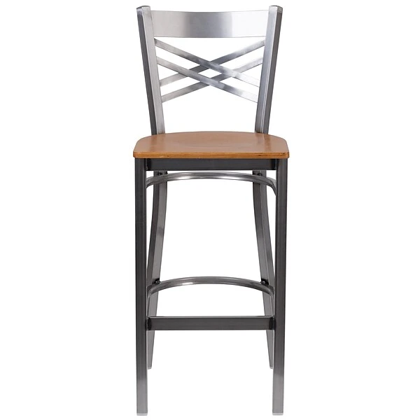 Flash Furniture Traditional Wood Restaurant Barstool With Back, Natural, 2-Pieces (2XU6F8BCLBNATW) - Image 7