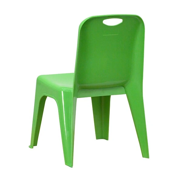 Flash Furniture Plastic School Chair With Carrying Handle And 11'' Seat Height, Green, 2-Pieces (2YUYCX011GREEN) - Image 7