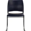NPS 8700 Series Cafetorium Stack Chair, Black Vinyl Seat/Black Backrest (8710-11-10)