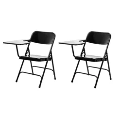 NPS 5210 Series Tablet Arm Folding Chair, Right-Handed, Black, 2/Pack (5210L/2)